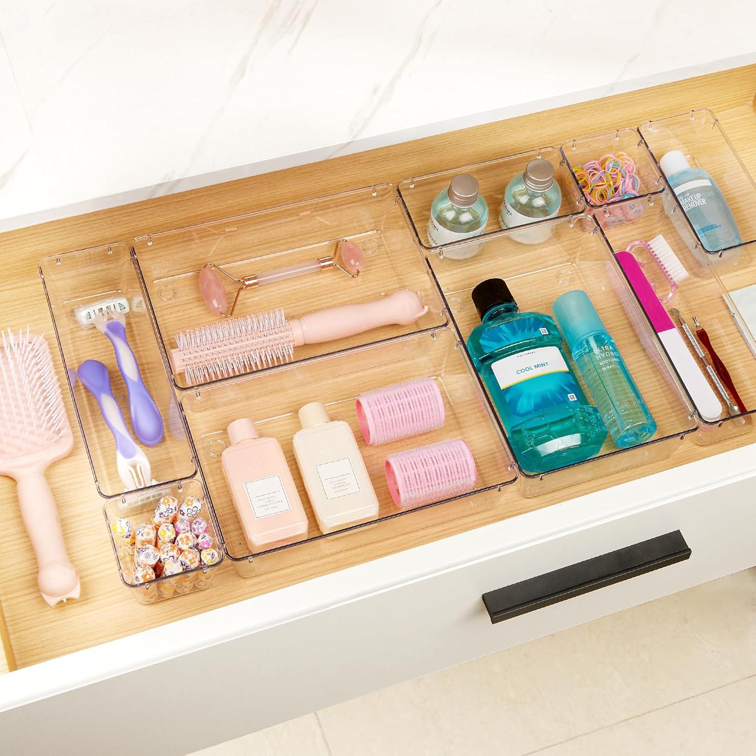 Schubladen Organizer Set 9 teilig Schminktisch Küchen Schlafzimmer Büro