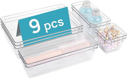 Schubladen Organizer Set 9 teilig Schminktisch Küchen Schlafzimmer Büro