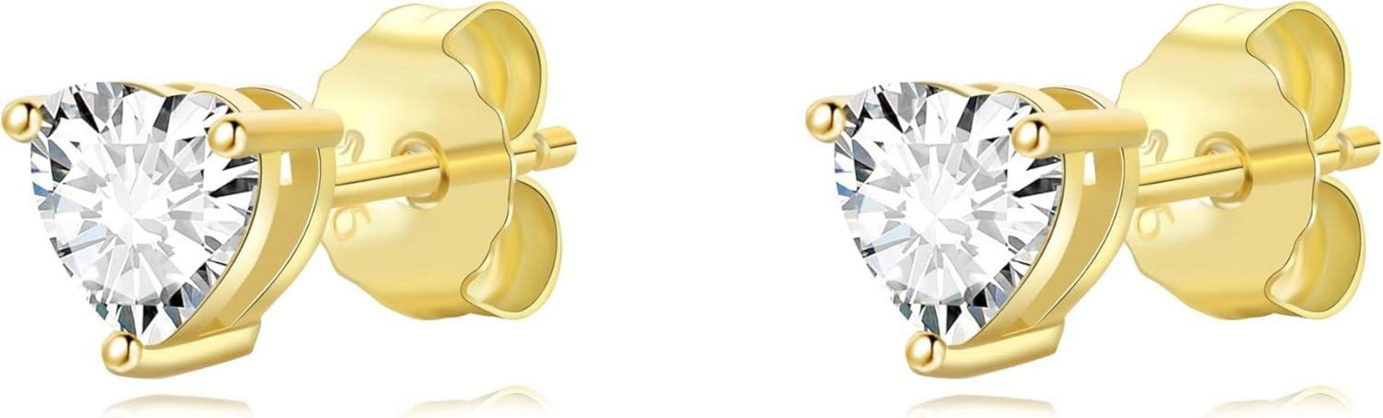 GW Herz Ohrringe 925 Sterling Silber Damen Ohrstecker Geschenke Mädchen Mama