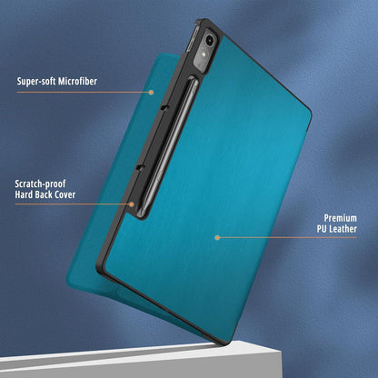 EasyAcc Hülle für Lenovo Tab P12 2023 mit Stifthalter, Ultra Dünn Case
