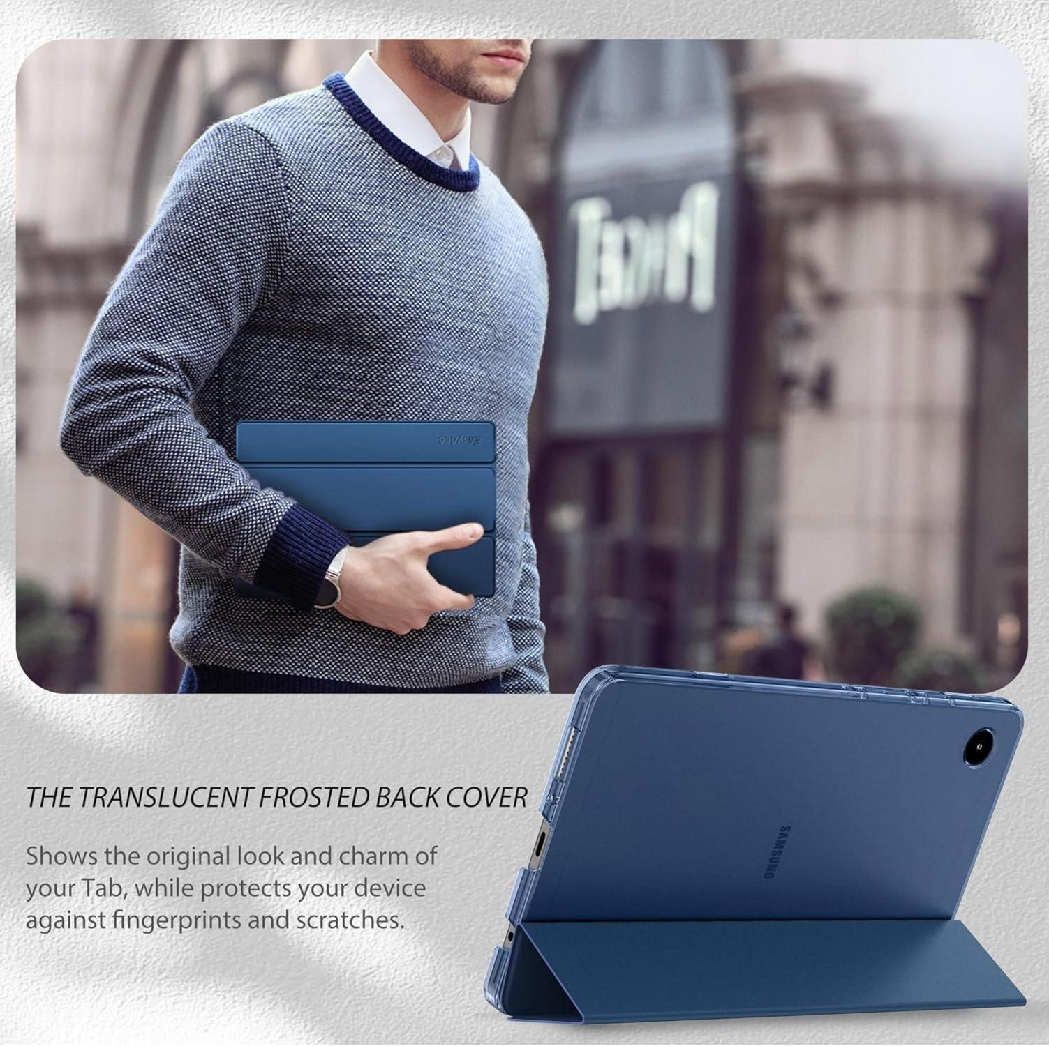 Hülle Samsung Galaxy Tab A9 8.7 Zoll 2023 Blau PU Leder Standfunktion