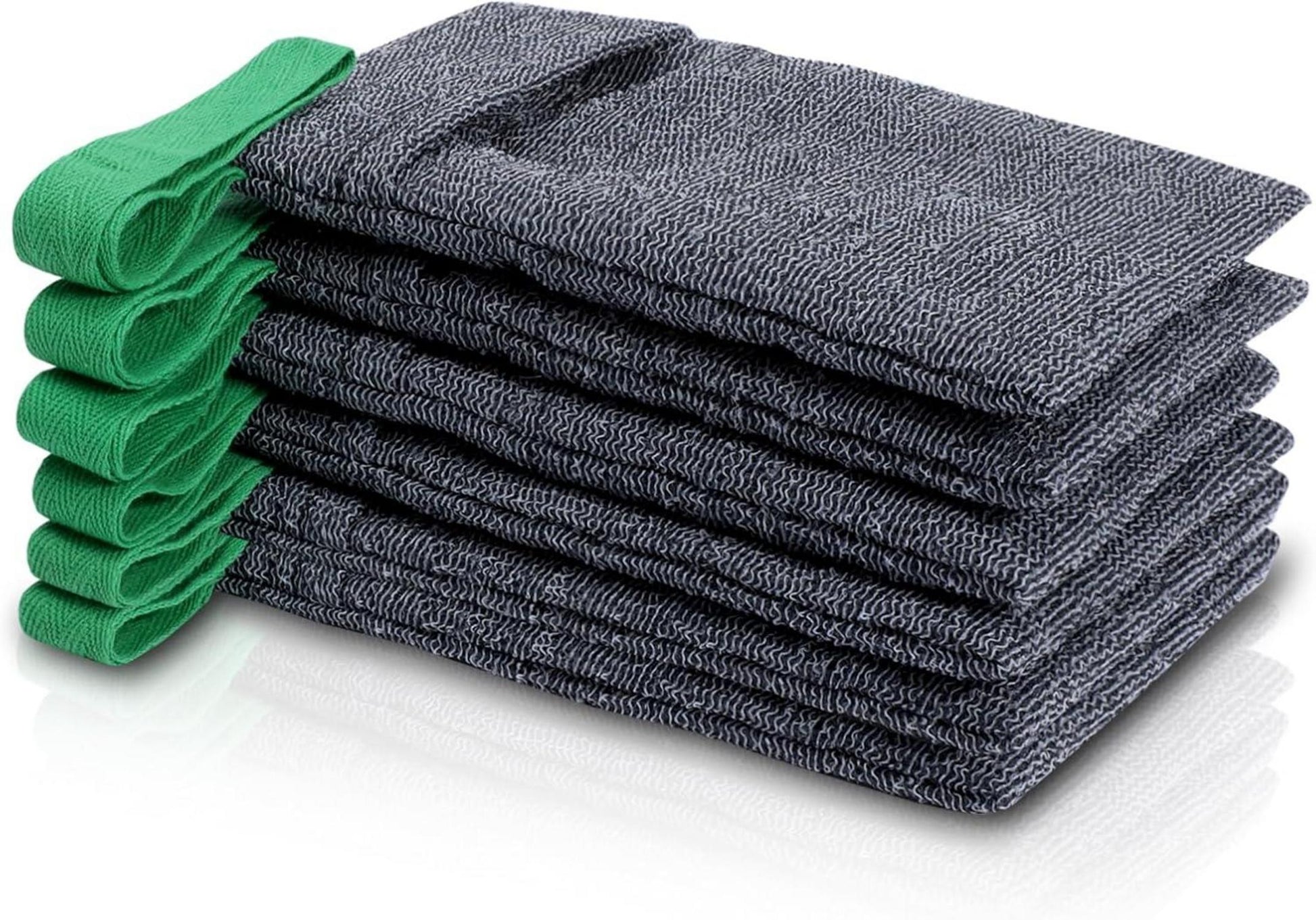 PHOGARY 6 Stück Exfoliate Seifensack für Duschen, Seifenbeutel Nylon, Peeling Netz, Schimmelresistent - Grau