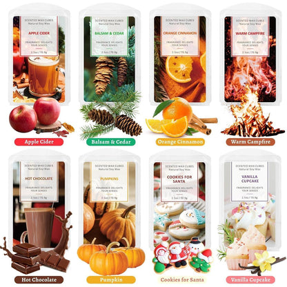 Duftwachs Sojawachs Winterduft Geschenkset 8 Kürbisse & mehr
