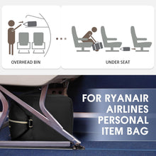Handgepäcktasche für Ryanair 40x20x25cm mit Kulturbeutel und