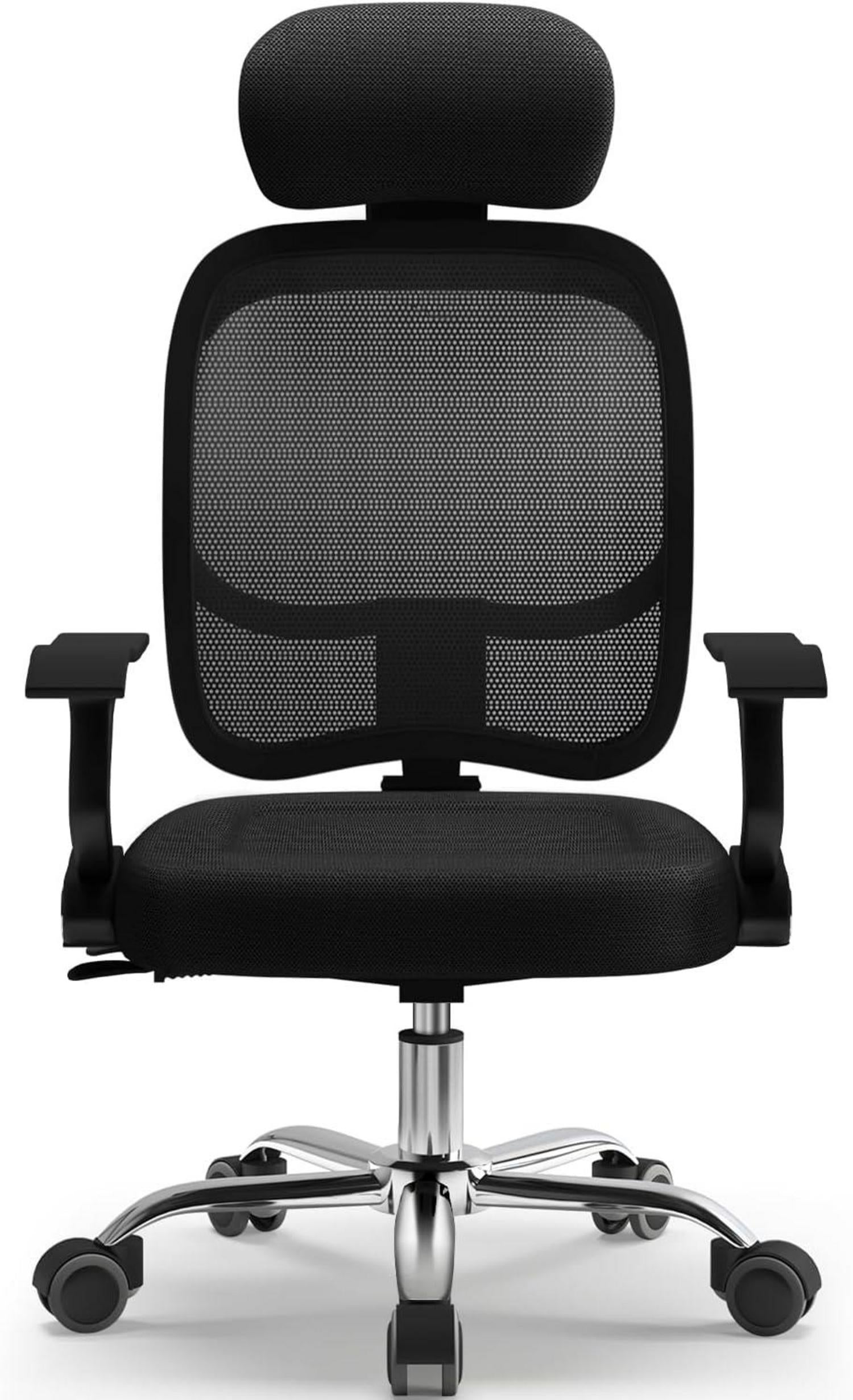 Ergonomischer Bürostuhl mit verstellbarer Rückenlehne & Kopfstütze