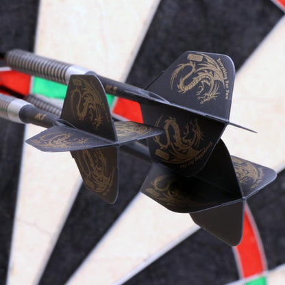 CUESOUL 6-teiliges ROST Dartschaft und Flights Set, einzigartiges Musterdesign