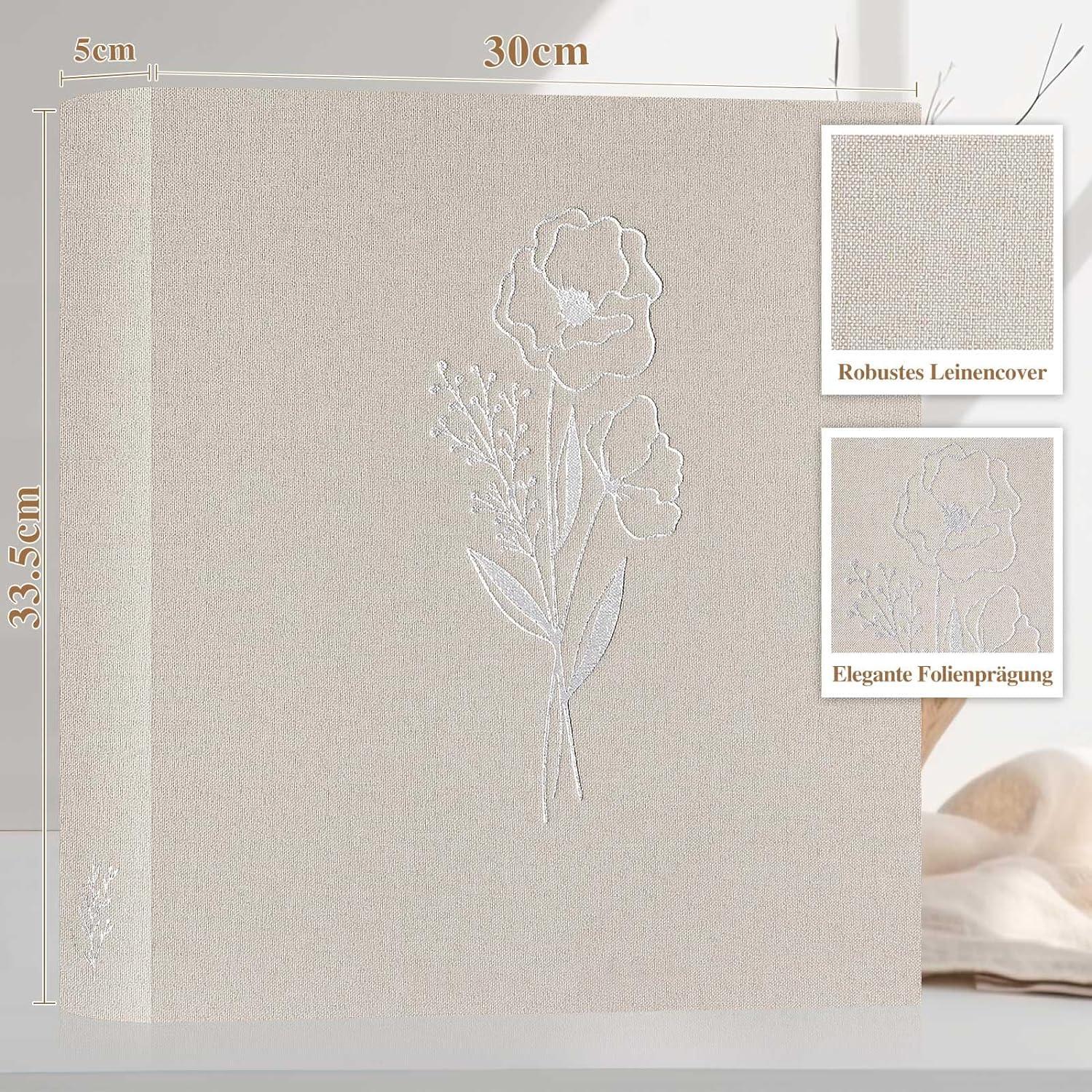 Fotobuch Großes Leinen 100 weiße Seiten DIY Scrapbooking