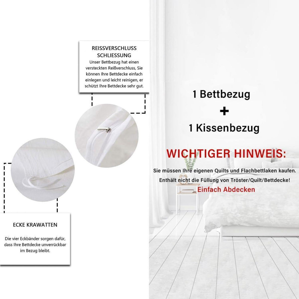 Baumwoll Bettbezug Frosch 155x220 mit Kissenbezug