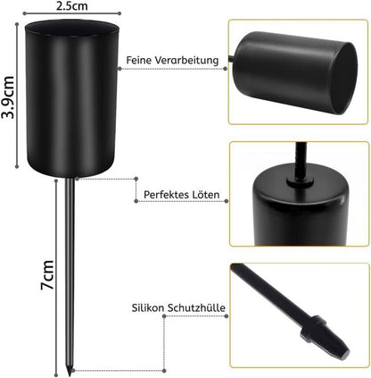 8er Set Metall Kerzenhalter Stabkerze Adventskranz 11cm