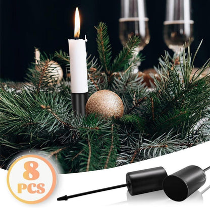 Kerzenhalter für Adventskranz Stabkerzen 8 Stück Metall 11cm