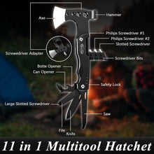 Multitool Axt 11-in-1 - Hochwertiges Camping-Werkzeug in