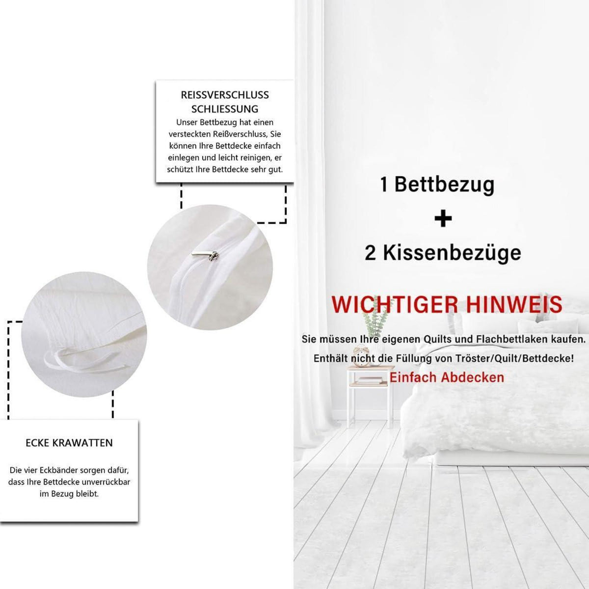 Baumwoll Bettbezug Frosch 220x240 mit Kissenbezügen