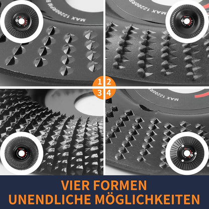 Holz Schleifscheiben 125mm für Winkelschleifer, 4 Stück