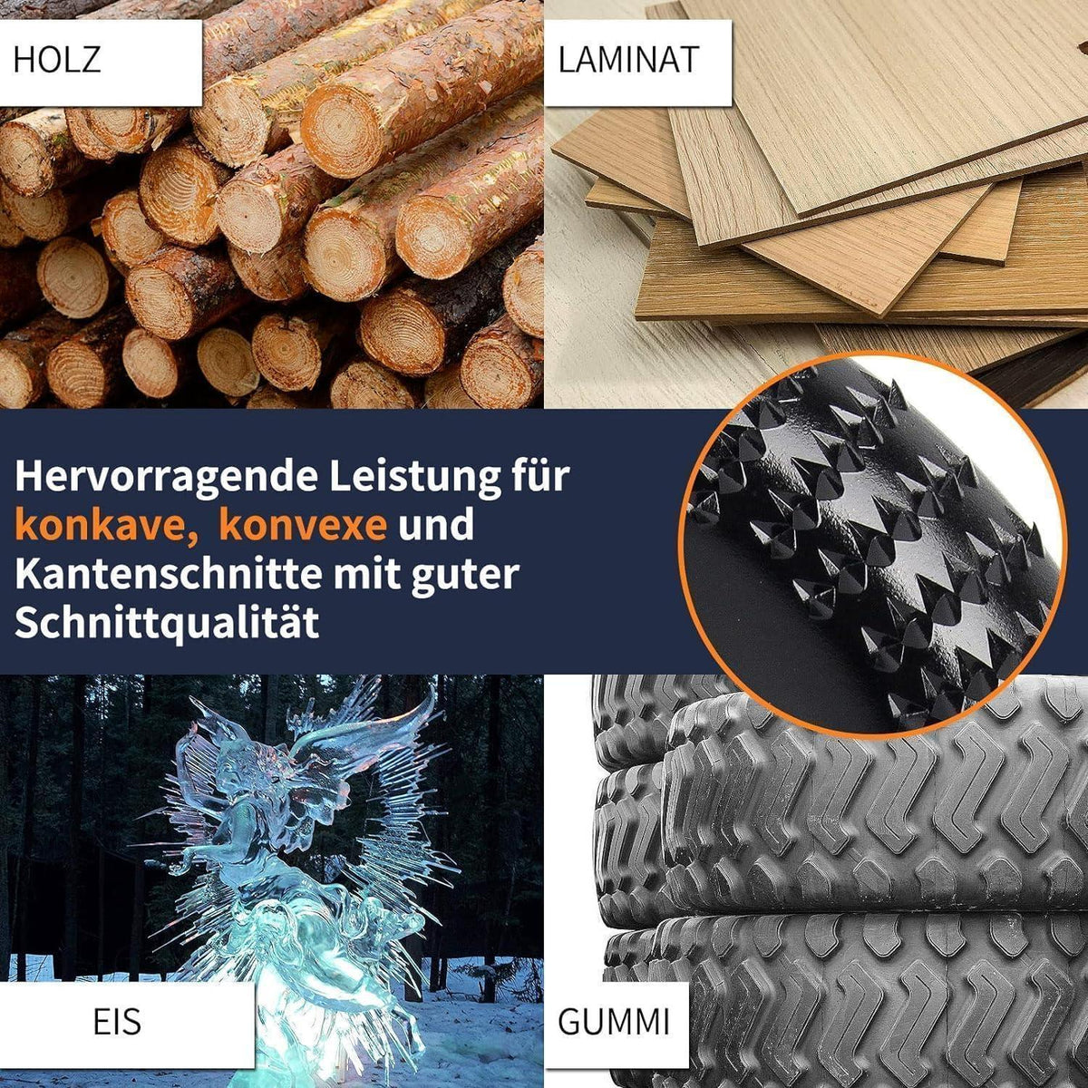 Holz Schleifscheiben 125mm für Winkelschleifer, 4 Stück