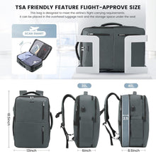 Rucksack Handgepäck Abnehmbarer Reise 17 Zoll Laptop Kofferrucksack