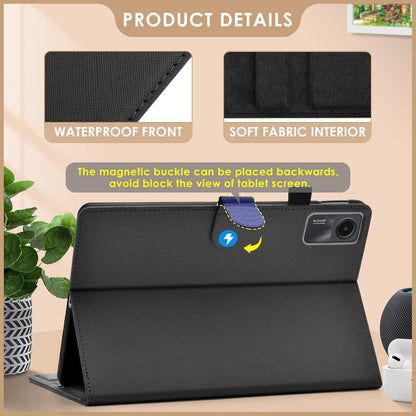 Schutzhülle Xiaomi Redmi Pad SE 11 Zoll 2023 Schwarz Leder Case