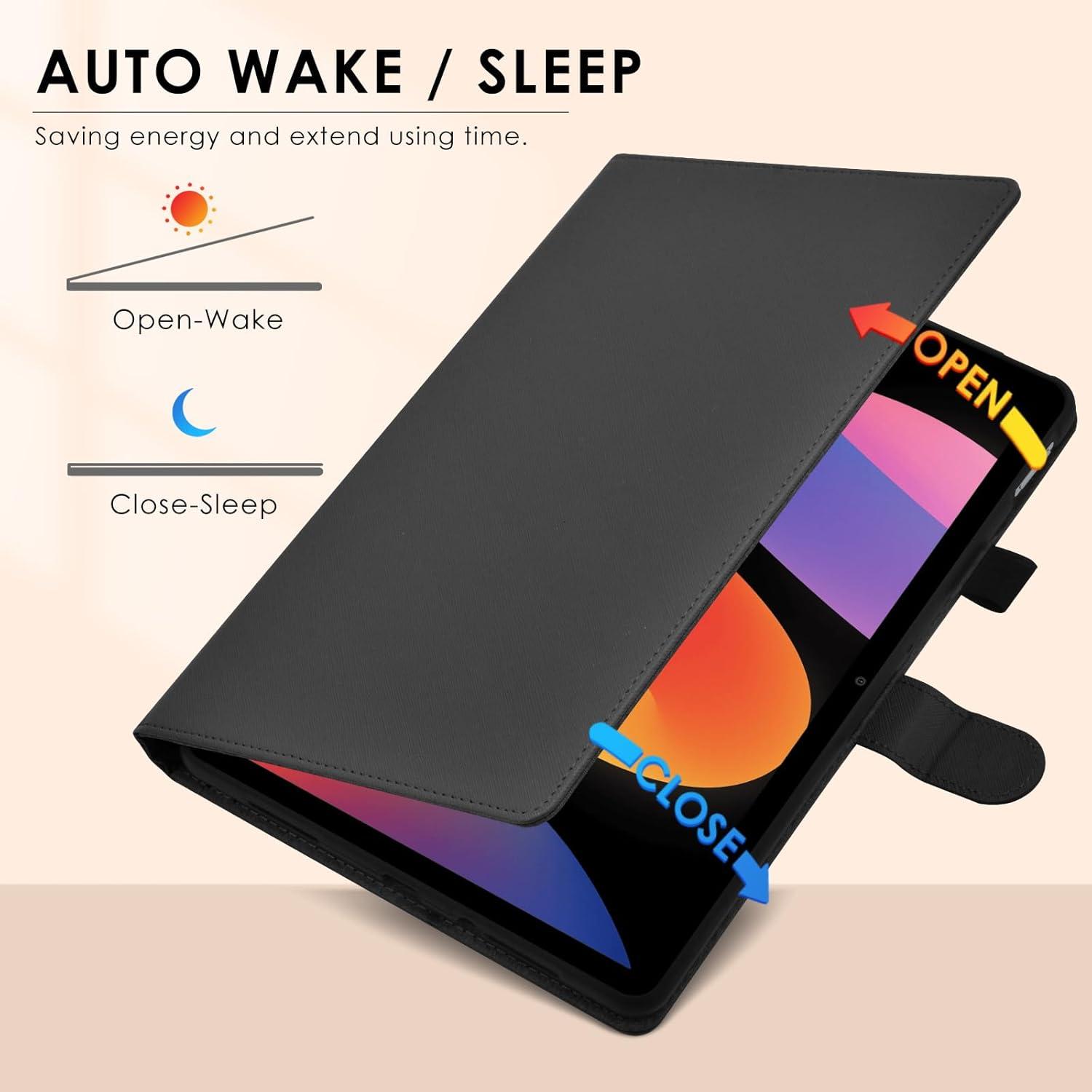 Schutzhülle Xiaomi Redmi Pad SE 11 Zoll 2023 Schwarz Leder Case