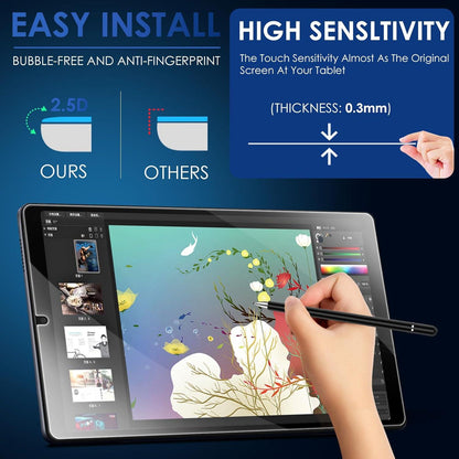 Displayschutz Samsung Galaxy Tab A9 8.7 Zoll 2023 Glasfolie Schutzfolie 9H