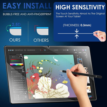 2x Displayschutz Samsung Galaxy Tab A9 Plus 11 Zoll 2023 - 9H Härte, Blasenfrei