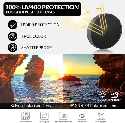 Polarisierte Steampunk Sonnenbrille Metall Rahmen UV-Schutz Unisex