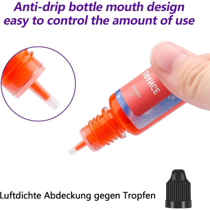 Premium Kerzenwachs Farbe 7 Farben je 10ml Kerzenfarbe