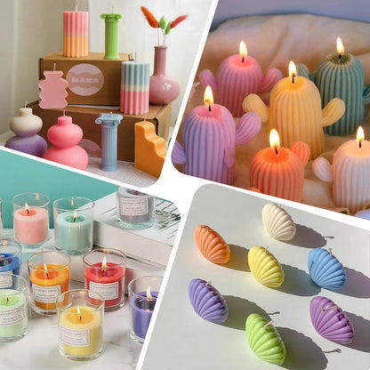 Premium Kerzenwachs Farbe 7 Farben je 10ml Kerzenfarbe