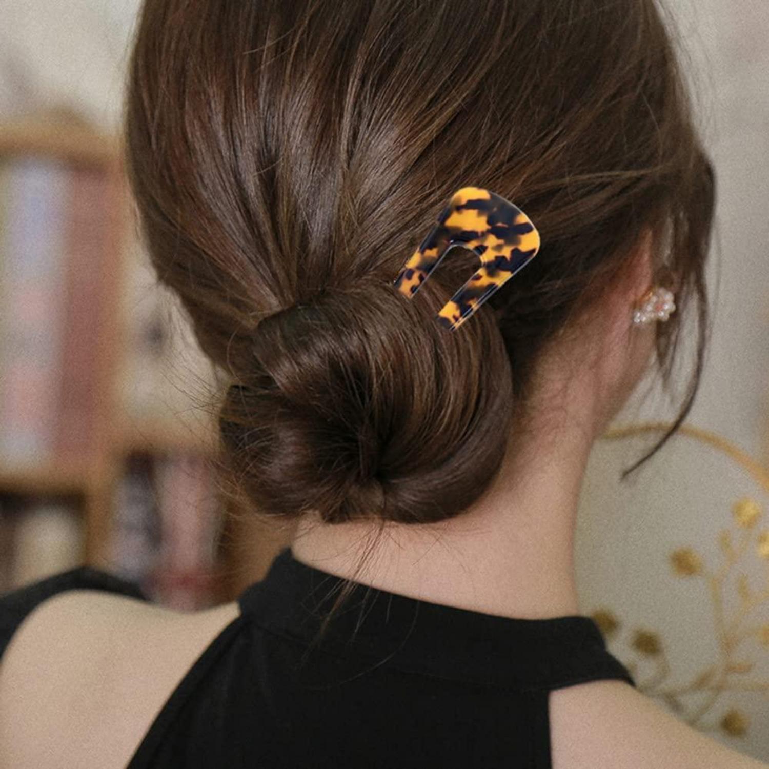 Große Französische U-förmige Haarnadeln Hair Pins 2er Set