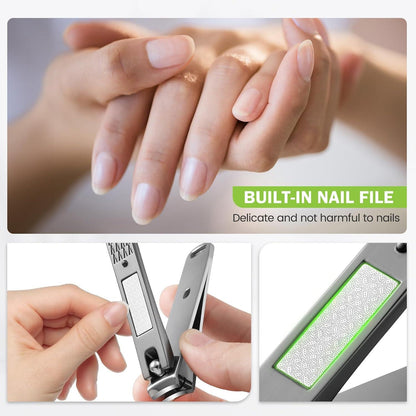 Nagelknipser Set 2-teilig hochwertig scharf Edelstahl ergonomisch