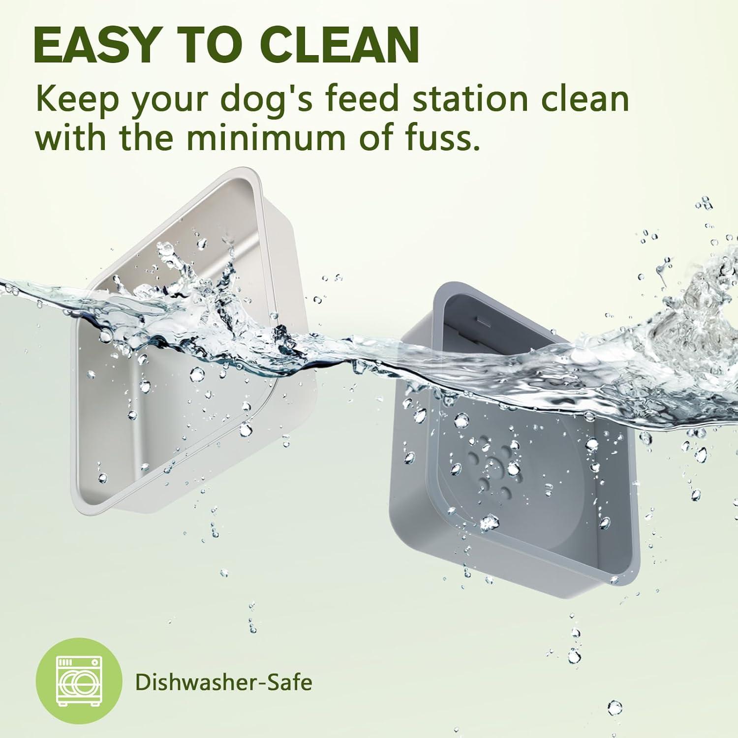 Pecute Hundenapf Erhöhter 3-in-1 Stabiler Eisenrahmen 2850 ml79