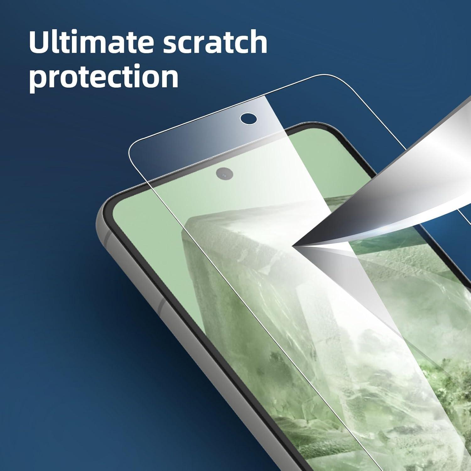 Panzer Schutz Glas für Google Pixel 8, 3 Stück, 9H Härte