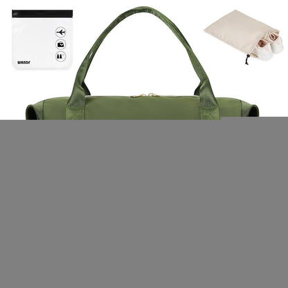 Handgepäcktasche 40x20x25cm mit Kulturbeutel & Schuhtasche (Dunkelgrün)