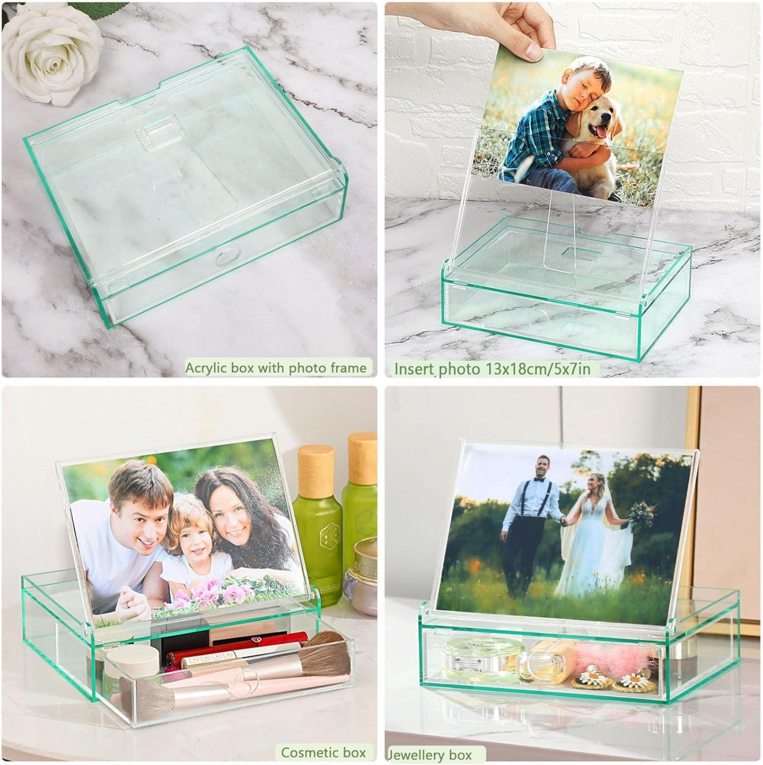 Bilderrahmen 13x18 transparente Box Aufbewahrung Saatgut Karten Handwerk