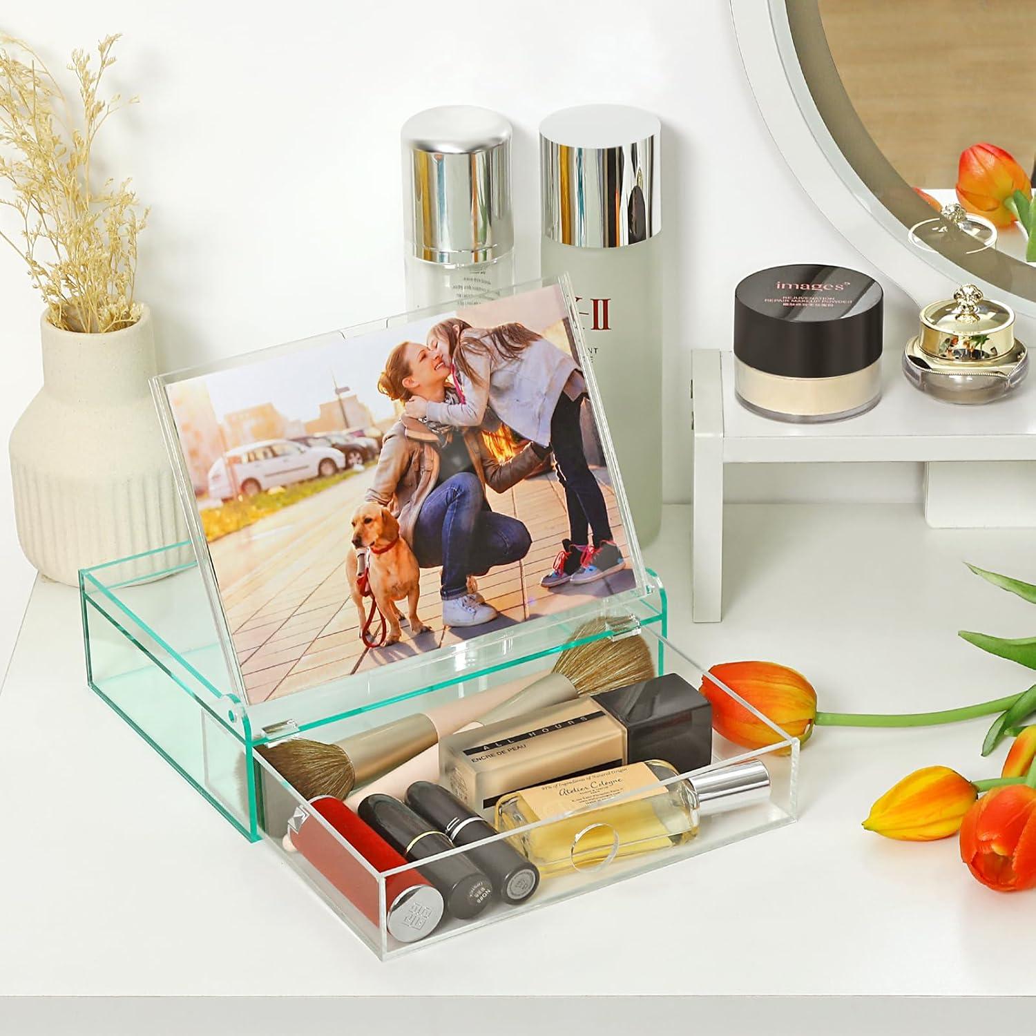 Bilderrahmen 13x18 Fotoaufbewahrungsbox transparent Aufbewahrung