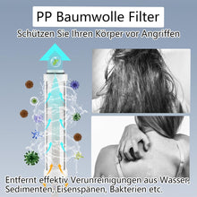 Duschkopf Filter 5 Strahlarten Hochdruck Chrom 1.5m Schlauch