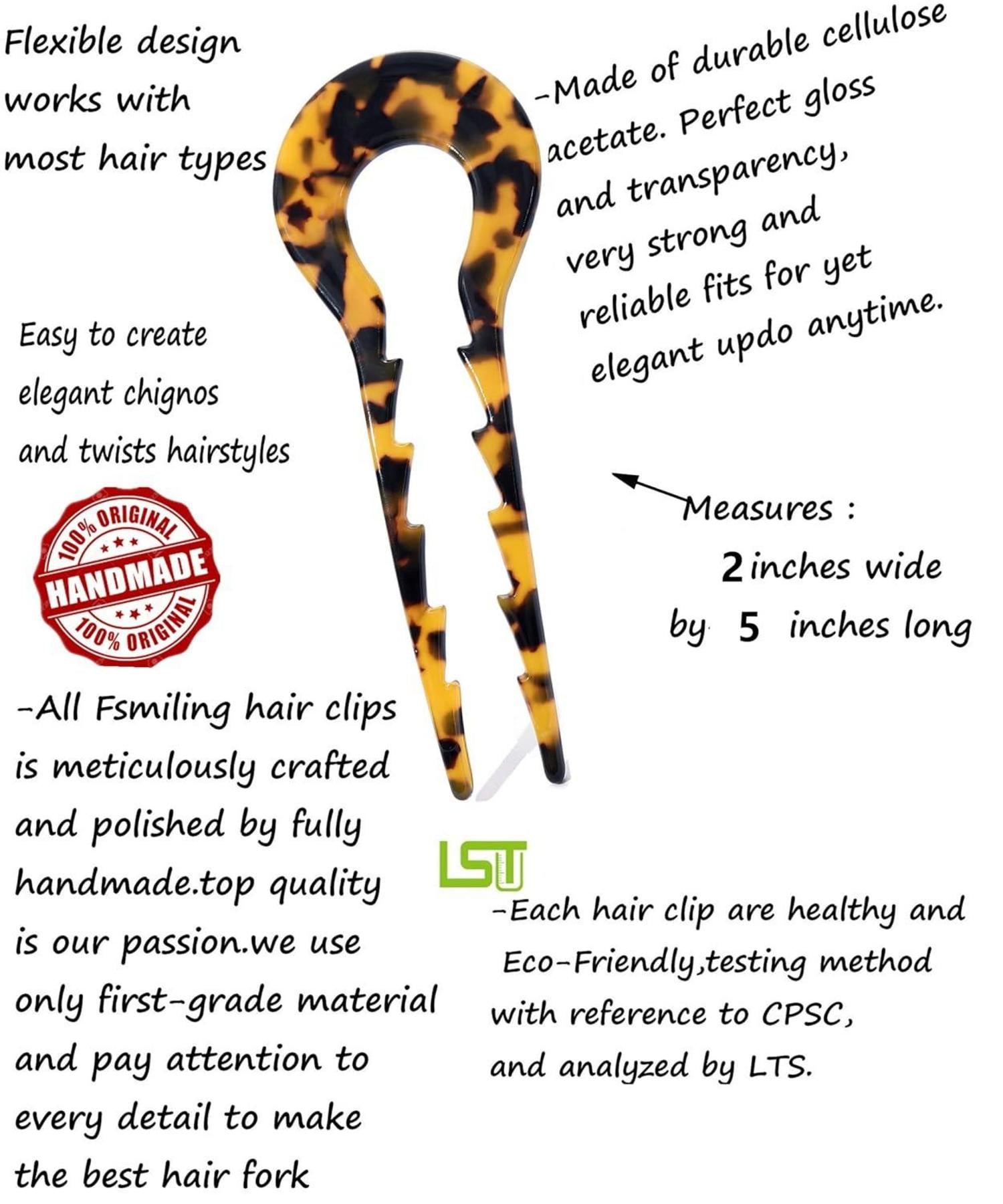 2 Stück Duttklammern französischer Stil Haarklammern für Damen