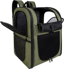 Haustier Rucksack Tragetasche 2-12kg Hunde Katzen weich Grün