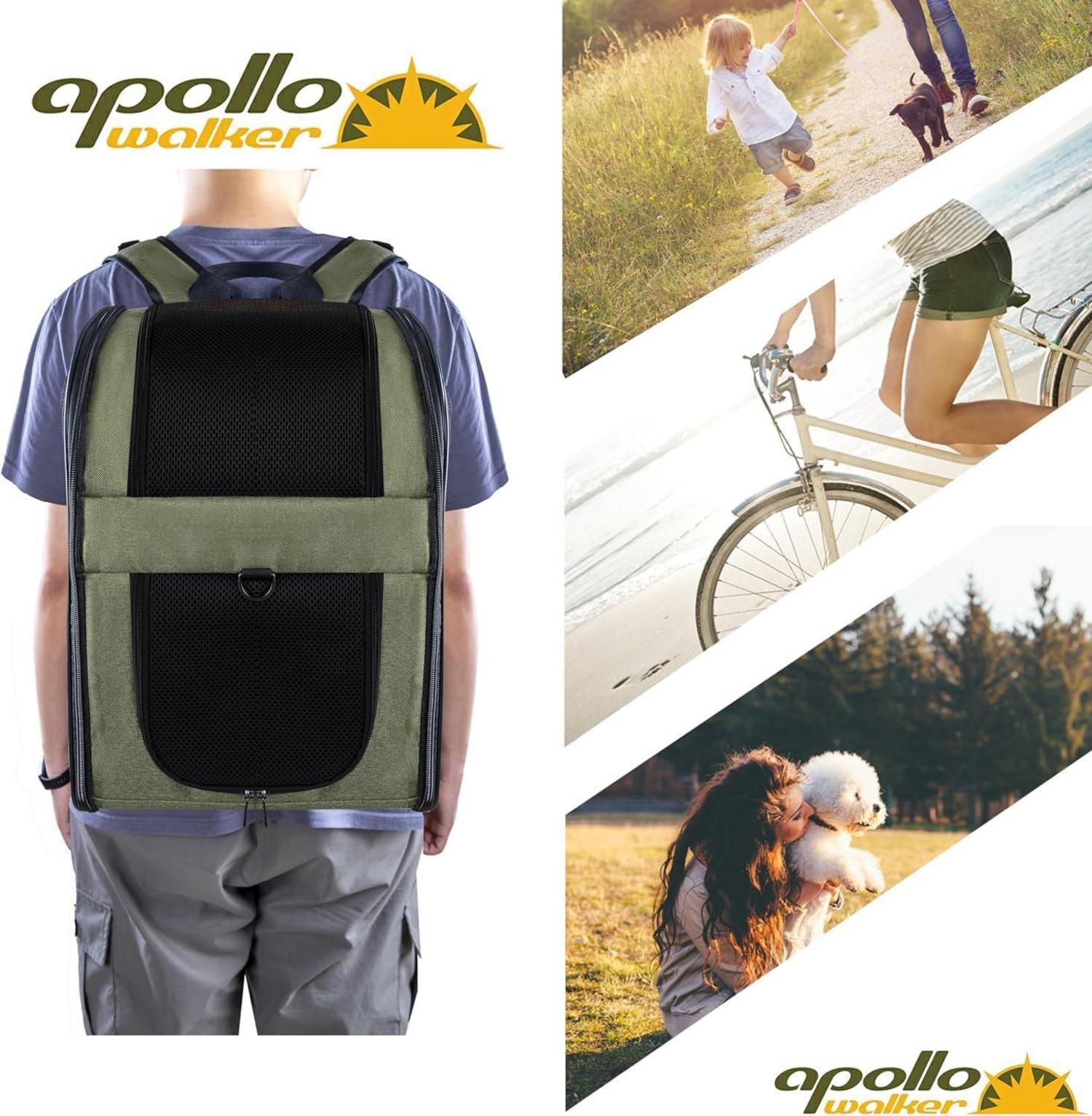 Haustier Rucksack Tragetasche 2-12kg Katzen Hunde weich Grün