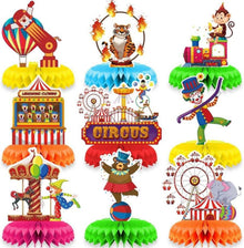 Zirkus Karneval Mittelstücke Partydekorationen 9er Set
