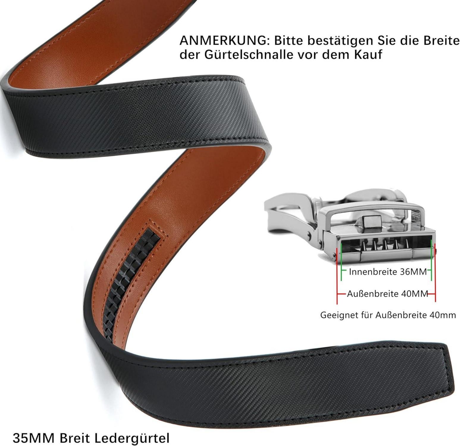 CHAOREN Automatikschnalle in Elegantem Design 35mm Herren Gürtel Buckle Cody