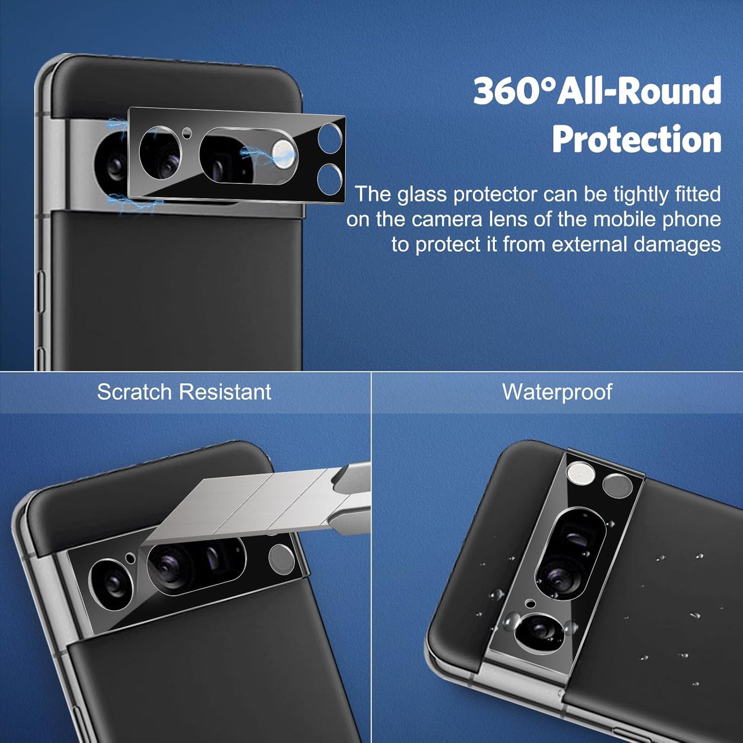 OMOTON Google Pixel 8 Pro Panzerglas Schutz Set 3+2 Stück