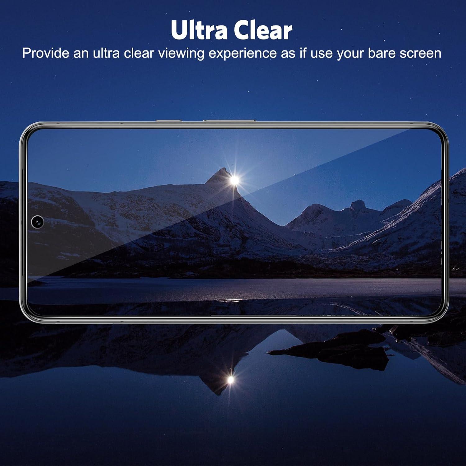 Schutzglas für Google Pixel 8 Pro mit Rahmen-Installationshilfe, 9H