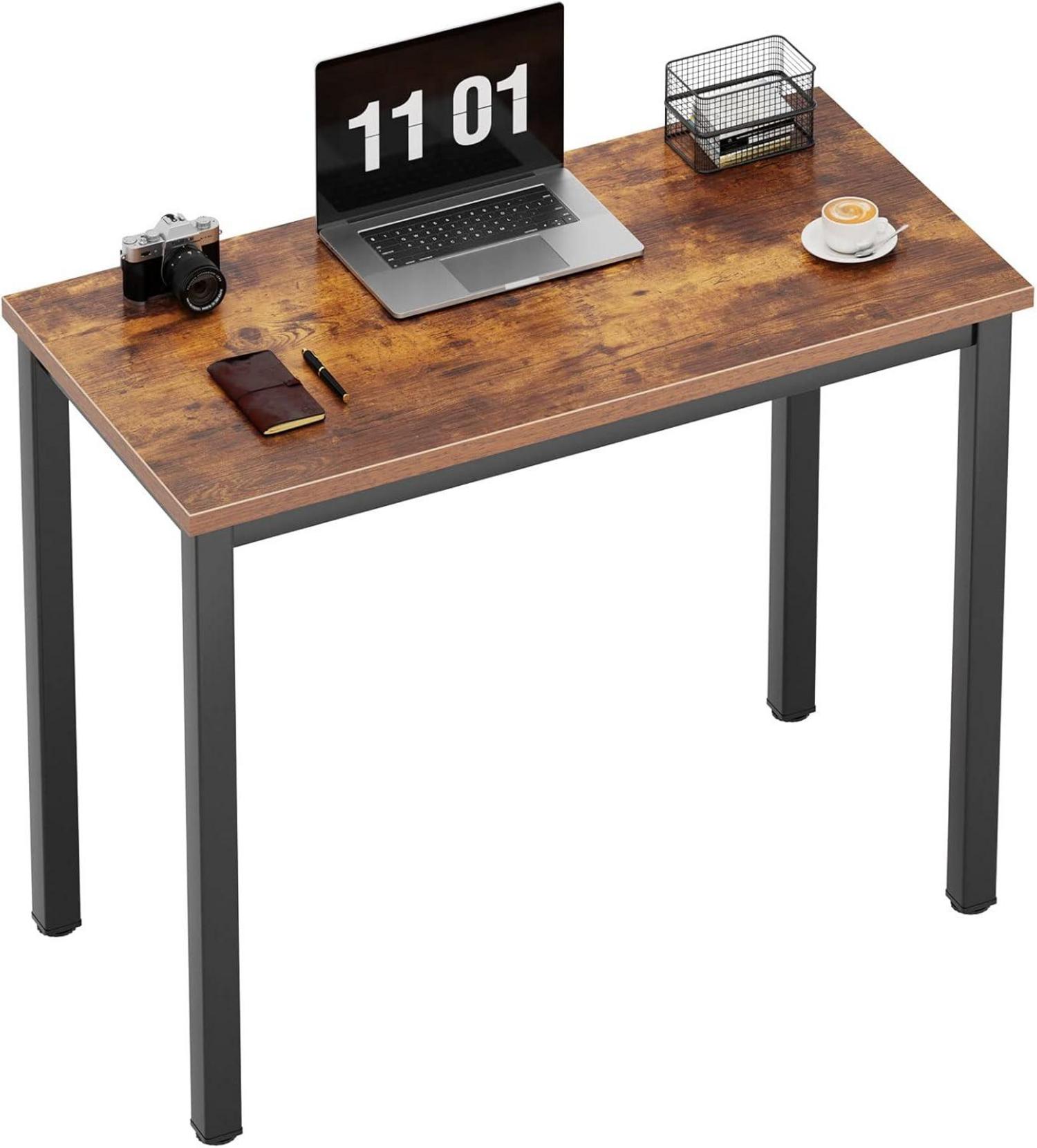 Computertisch Schreibtisch 80x40x75 cm Büro Workstation Holzplatte