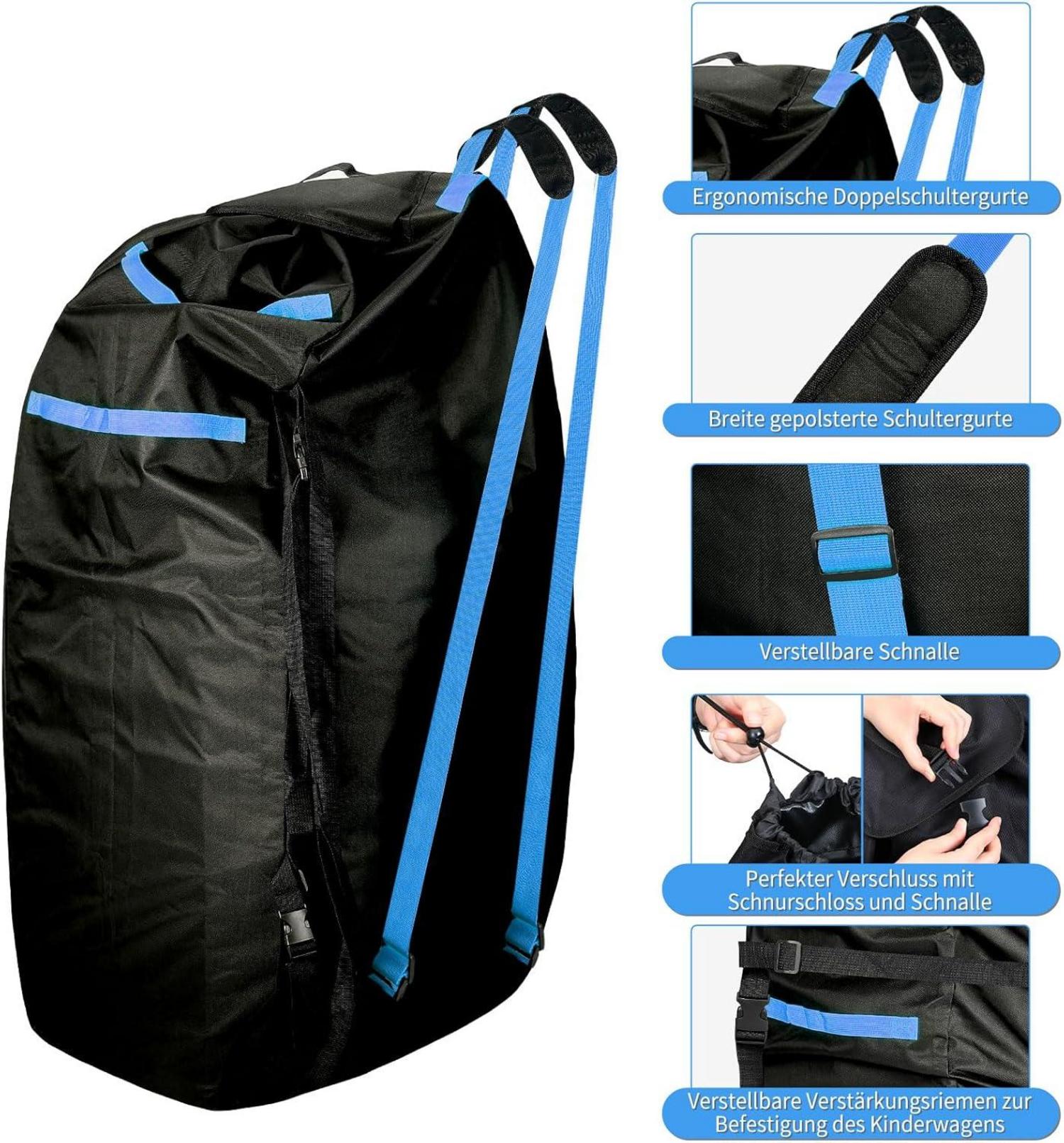 Aufbewahrungstasche Kinderwagen Flugzeug Gate Check 120x61x46cm