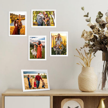 12er Set Bilderrahmen DIN A4 Weiß für Fotos und Kunstwerke