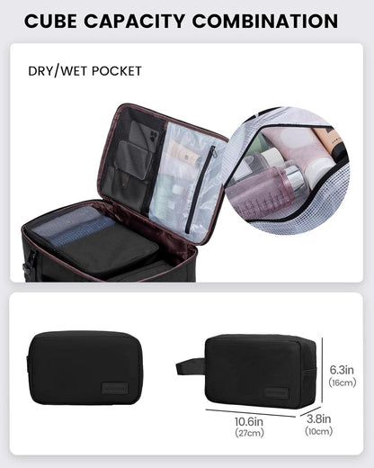 Handgepäck Rucksack 15,6 Zoll Laptop Schwarz Travel Backpack