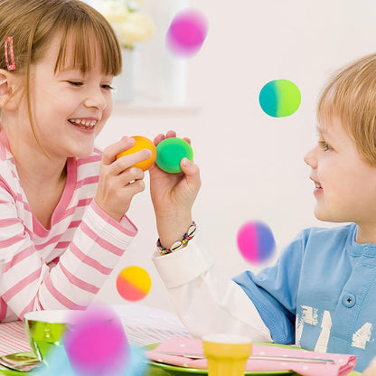 35 Stück 25mm Flummis Neonfarben Kindergeburtstag Mitgebsel Jungen