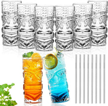 Kunststoff Tiki Becher 18 Oz 8er Pack für Cocktails & Limonade