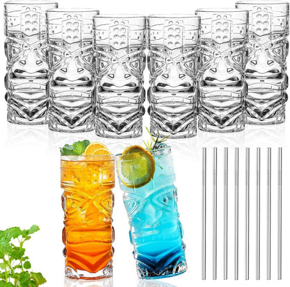 Kunststoff Tiki Becher 18 Oz 8er Pack für Cocktails & Limonade