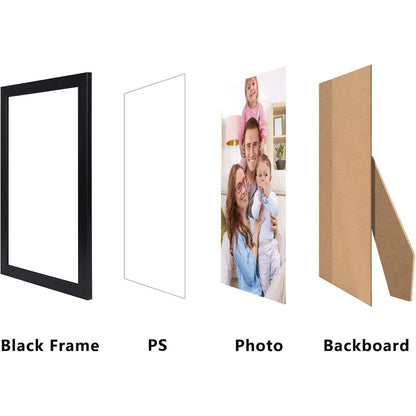 Bilderrahmen Set 20x30 Schwarz Fotorahmen Collage 12er Pack