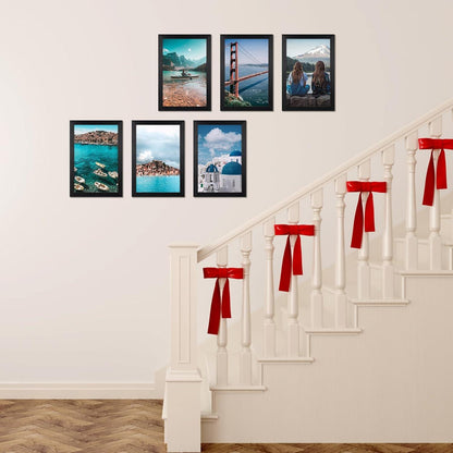 Bilderrahmen Set für Fotos 20x30 cm Schwarz Rahmen Collage